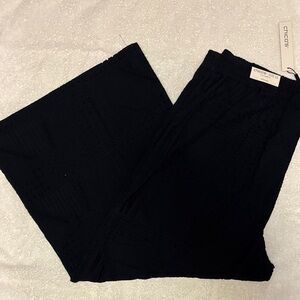 Chico's Elegant Navy Textured Pants